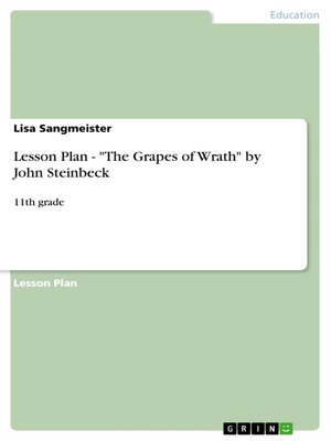 cover image of Lesson Plan--"The Grapes of Wrath" by John Steinbeck